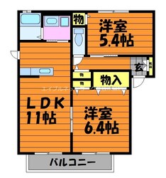 フィリアBの物件間取画像